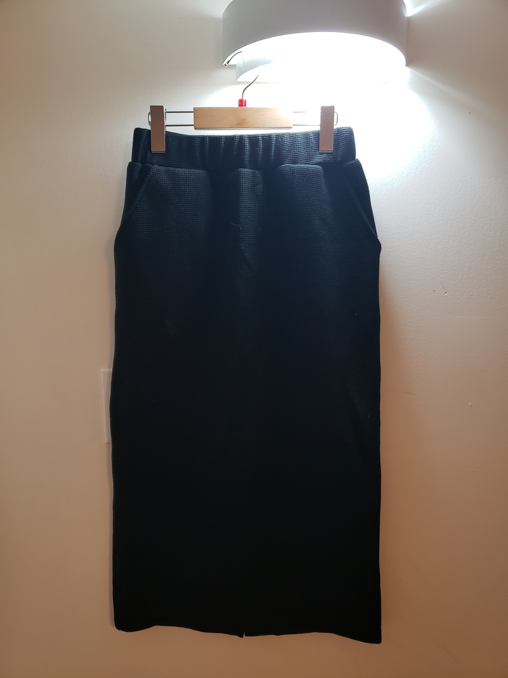 Classic Black Pencil Skirt - Sleek Women's Knit Skirt